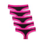 Schwarz/Intensive Rosa