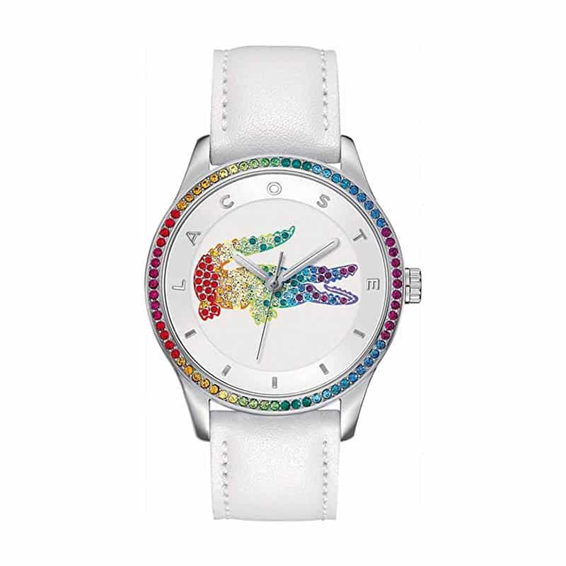 Lacoste Damen Quarz Armbanduhr mit Lederarmband Lacoste Damen Quarz Armbanduhr mit Lederarmband