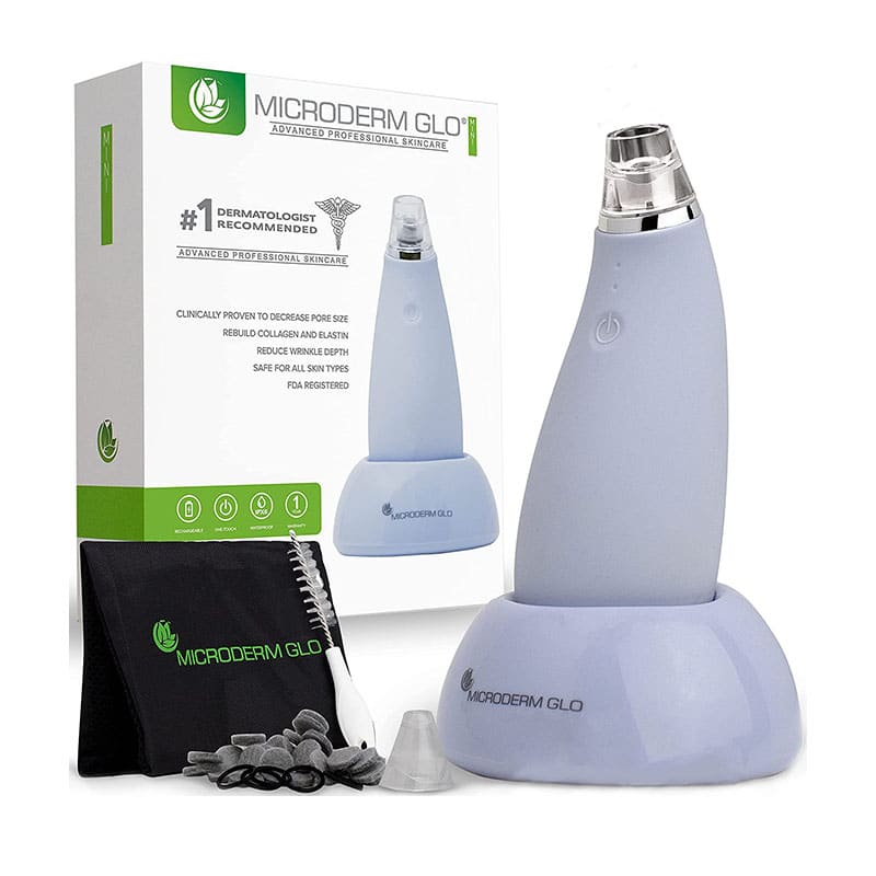 Microderm GLO Mini Diamant Mikrodermabrasion und Saugwerkzeug, Mitesserentferner und Porenvakuum, fortschrittliche Gesichtsbehandlungsmaschine, Anti Aging Faltenpflege für Kollagenproduktion Microderm GLO Mini Diamant Mikrodermabrasion und Saugwerkzeug, Mitesserentferner und Porenvakuum, fortschrittliche Gesichtsbehandlungsmaschine, Anti Aging Faltenpflege für Kollagenproduktion