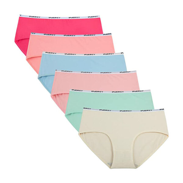INNERSY Unterhosen Damen Baumwolle Slips Mehrpack Hipster Bequeme Unterwรคsche 6er Pack