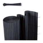 Sekey PVC Sichtschutzmatte Sichtschutzzaun Wetterfest Verstärkt Starke Privatsphäre für Garten, Balkon und Terrasse, mit Strukturierte Oberfläche, mit Kabelbindern