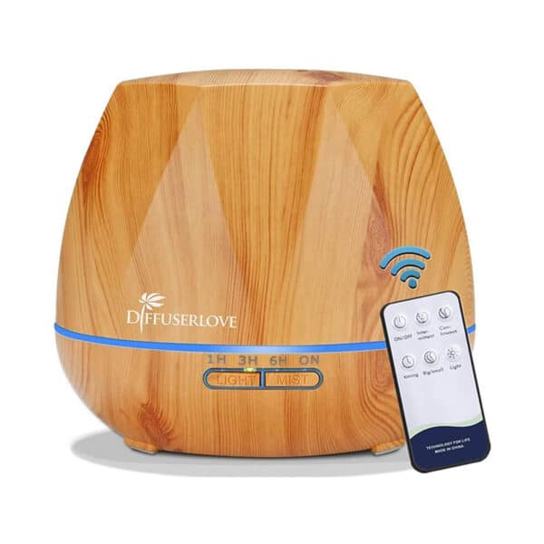 Diffuserlove Luftbefeuchter 550ML diffuser Aroma diffuser Trag usor Cool Mist Humidifier mit Fernbedienung,7 Farben LED und AUTO-Abschaltung Funktion,Perfekt für SPA, Massage, Yoga