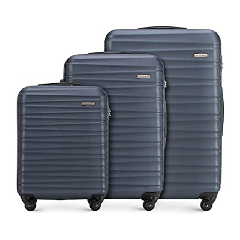 WITTCHEN Koffer – Set of 3 | hartschalen, Material ABS | hochwertiger und Stabiler | Blau | Verschiedene Grössen