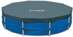 Intex 28031 Round Pool Cover - Poolabdeckplane - Für Metal und Prism Frame Pool – Bild 4