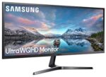 Samsung Ultra WQHD Monitor S34J552WQR, 34 Zoll, VA-Panel, UWQHD-Auflösung, 21:9 Format, AMD FreeSync, Reaktionszeit 4 ms, Bildwiederholrate 60 Hz, Dunkel Blau, Grau – Bild 4