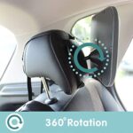 Onco 360° Baby Autospiegel, 100% Bruchsicherer Rücksitzspiegel für eine Sichere Fahrt, Baby Erstausstattung & Auto Zubehör, Anpassbar, Geeignet für allerlei Kopfstützen – Bild 6
