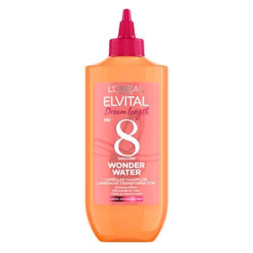 L'Oréal Paris Elvital Haarkur für geschmeidiges Haar, Ohne Silikone, Ohne Einwirkzeit zum Ausspülen 8 Sekunden Wonder Water Lamellar Haarfluid 1 x 200 ml L'Oréal Paris Elvital Haarkur für geschmeidiges Haar, Ohne Silikone, Ohne Einwirkzeit zum Ausspülen 8 Sekunden Wonder Water Lamellar Haarfluid 1 x 200 ml