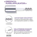 L'Oréal Paris Augenserum mit 1,5% Hyaluronsäure und 1% Koffein für eine strahlende Augenpartie, Mit kühlendem Kugel-Applikator, Revitalift Filler Augenserum, 1 x 20 ml – Bild 5
