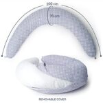 Niimo 2-in-1 Schwangerschafts- & Stillkissen – Ergonomisch, Waschbar, 100 % Baumwolle – Dschungel – Bild 6