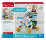 Fisher-Price DLD94 - Lern mit mir - Zebra Lauflernwagen, musikalisches Aktivitäts- und Gehspielzeug mit Lerninhalten, ab 6 Monaten (deutsche Version) – Bild 9