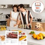COSORI Dörrautomat edelstahl, Food Dehydrator mit 50 Rezepte, inkl. 6 Edelstahl-Dörrtabletts, 3 Dörrgitter, 3 Dörrmatte, grosse Fläche 0,6 m², 48 Std. Zeitschaltuhr, LED-Display (35°-75°C) und 650W – Bild 3