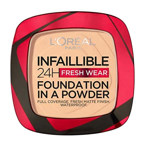 L'Oréal Paris Wasserfestes Puder Make-up mit hoher Deckkraft, Deckendes Kompaktpuder mit mattem Finish und 24h Halt, Infaillible 24H Fresh Wear Foundation Powder L'Oréal Paris Wasserfestes Puder Make-up mit hoher Deckkraft, Deckendes Kompaktpuder mit mattem Finish und 24h Halt, Infaillible 24H Fresh Wear Foundation Powder