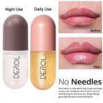 2 Pcs Natural Lip Plumper, Tag und Nacht Double Effect Natural Lip Enhancer, Klarer Lipgloss für vollere und Beauty Lips – Bild 3