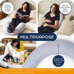 Niimo 2-in-1 Schwangerschafts- & Stillkissen – Ergonomisch, Waschbar, 100 % Baumwolle – Dschungel – Bild 4