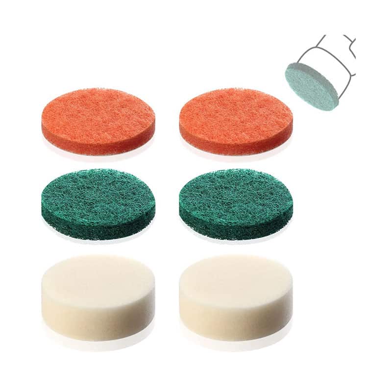 LANMU 6 Stk. Küchenpad Schaumstoffpad Zubehör kompatibel mit Bosch 6033 Akku Reinigungsbürste für Küche/Garten/Backofen zum Entfernt Flecken (2x Schaumstoffpad, 2x Küchenpad, 2x Scheuer-Pad) LANMU 6 Stk. Küchenpad Schaumstoffpad Zubehör kompatibel mit Bosch 6033 Akku Reinigungsbürste für Küche/Garten/Backofen zum Entfernt Flecken (2x Schaumstoffpad, 2x Küchenpad, 2x Scheuer-Pad)