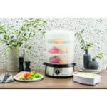 Russell Hobbs Dampfgarer 9 L – mit Reisschale, Eierhalter & Timer, BPA-frei