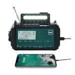 Kurbelradio DAB/UKW mit 5000mAh Akku Wiederaufladbare, Tragbare Solar Radio mit Taschenlampe & Leselicht, DAB+/FM Dynamo Baustellenradio IPX4, Notfall Radio und SOS-Alarm für Wandern, Camping, Outdoor