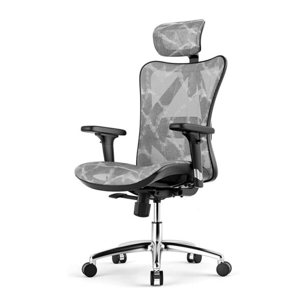 SIHOO Ergonomischer Bürostuhl, Chefsessel mit 3D verstellbare Armlehne und Lendenwirbelstütze, Hautfreundliche Netz-Hochlehne, Schreibtischstuhl bis 150kg/330LB Belastbar