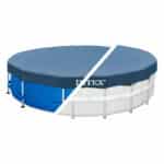 Intex 28031 Round Pool Cover - Poolabdeckplane - Für Metal und Prism Frame Pool