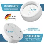 Plemont Universal Schwingungsdämpfer MADE IN GERMANY für Waschmaschinen & Trockner, anti Vibrationsdämpfer, Ersatzteile, Zubehör für Bosch, Privileg, AEG, Siemens, Vibration Dämpfer Pads – Bild 2