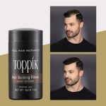 Toppik Haarfasern 3 g, Dunkelbraun, natürlich gewonnene Fasern aus Keratin für voller aussehendes Haar – Bild 6
