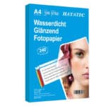 100 Blatt Fotopapier A4 hoch glänzend tintenstrahldrucker fotopapier Fotokarten Photokarten Sofort Trocken Wasserfest Hochweiss fotoblätter