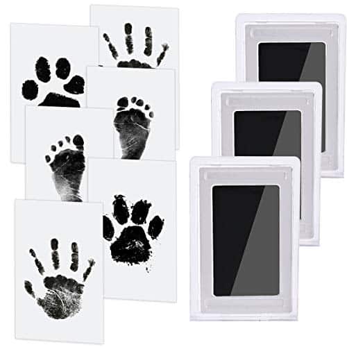 3 pcs Baby Abdruck set Nabance Baby Handabdruck und Fussabdruck Clean Touch Stempelkissen Baby Handprint Babyhaut kommt nicht mit Farbe in Berührung für Baby Shower Familie Geschenk 3 pcs Baby Abdruck set Nabance Baby Handabdruck und Fussabdruck Clean Touch Stempelkissen Baby Handprint Babyhaut kommt nicht mit Farbe in Berührung für Baby Shower Familie Geschenk