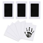 3 pcs Baby Abdruck set Nabance Baby Handabdruck und Fussabdruck Clean Touch Stempelkissen Baby Handprint Babyhaut kommt nicht mit Farbe in Berührung für Baby Shower Familie Geschenk – Bild 7
