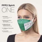 HARD FFP2-Atemschutzmaske, Made in Germany, zertifizierte Atemschutzmaske EN1492001+A2009 - Standardgrösse - BFE 99,5% - einzeln verpackt - STANDARD  by OEKO-TEX – Bild 4