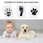 3 pcs Baby Abdruck set Nabance Baby Handabdruck und Fussabdruck Clean Touch Stempelkissen Baby Handprint Babyhaut kommt nicht mit Farbe in Berührung für Baby Shower Familie Geschenk – Bild 2