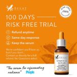 Bio-Vitamin C Serum für das Gesicht MIT HYALURONSÄURE +RETINOL +FERULATSÄURE +JOJOBA-ÖL +VIT E - Anti Aging Aufhellendes Gesichtsserum für reinen Hautglanz - Reduziert Falten & dunkle Flecken (Vegan) – Bild 7