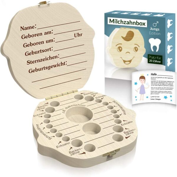 Original Zrilubkrelzยฎ Zahnbox Zahndose fรผr Kinder aus Holz