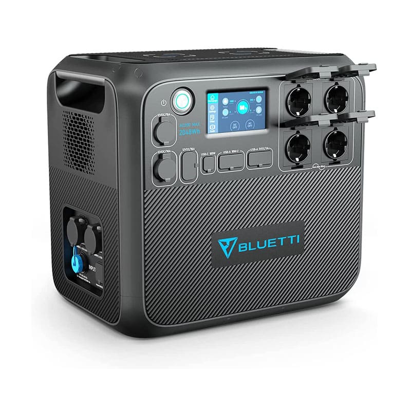 BLUETTI Tragbare Powerstation AC200MAX Solargenerator mit 2048Wh LiFePO4 Batterie, Erweiterbare Kapazität bis zu 8192Wh, Stromerzeuger mit 2200W AC-Steckdosen für Camping, Notfall, Wohnwagen BLUETTI Tragbare Powerstation AC200MAX Solargenerator mit 2048Wh LiFePO4 Batterie, Erweiterbare Kapazität bis zu 8192Wh, Stromerzeuger mit 2200W AC-Steckdosen für Camping, Notfall, Wohnwagen
