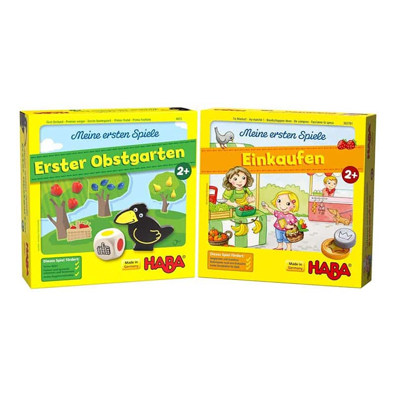 Haba 4655, Meine ersten Spiele Erster Obstgarten, unterhaltsames Brettspiel rund um Farben und Formen ab 2 Jahren, Holzspielzeug und Lernspiel, der Spieleklassiker für kleine Kinder Haba 4655, Meine ersten Spiele Erster Obstgarten, unterhaltsames Brettspiel rund um Farben und Formen ab 2 Jahren, Holzspielzeug und Lernspiel, der Spieleklassiker für kleine Kinder