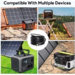 KFD 8 mm Solarkabel für Jackery – 3 m Verlängerung für 60W/100W Solarpanels & Powerstations