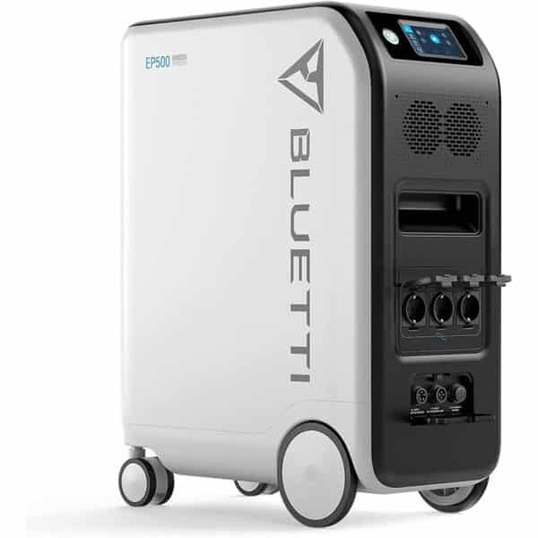 BLUETTI Powerstation EP500, 5100Wh LiFePO4 Stromspeicher, 2000W Nennleistung mit 3 AC-Ausgängen (4800W Peak) und 1200W Max Solar-Eingang, nahtlose USV für den Heimgebrauch, Stromausfall