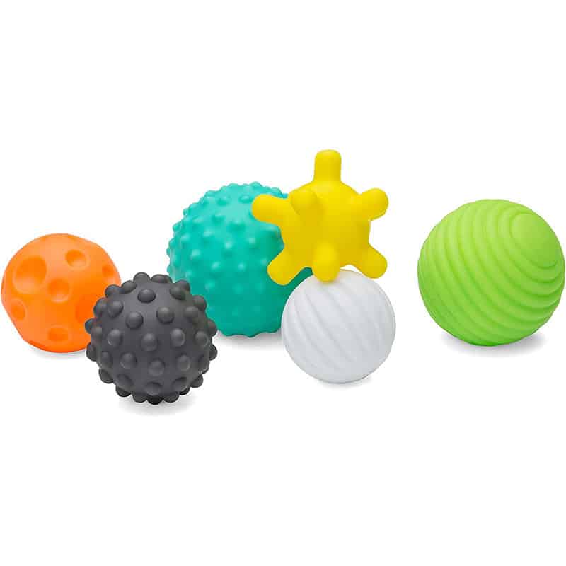 Infantino Textured Multi Ball Set – Texturierte Bälle im Set für die sensorische Entwicklung – Für Kinder ab 6 Monaten Infantino Textured Multi Ball Set – Texturierte Bälle im Set für die sensorische Entwicklung – Für Kinder ab 6 Monaten