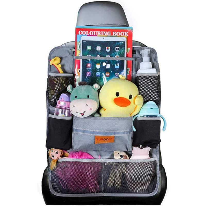 SURDOCA Autositz-Organizer – 4th Generation verbesserter Auto-Organizer Rücksitz für bis zu 10,5 iPad, 9 Taschen, Kinderspielzeug-Aufbewahrung, wasserdichter Rücksitzschutz für Kinder SURDOCA Autositz-Organizer – 4th Generation verbesserter Auto-Organizer Rücksitz für bis zu 10,5 iPad, 9 Taschen, Kinderspielzeug-Aufbewahrung, wasserdichter Rücksitzschutz für Kinder