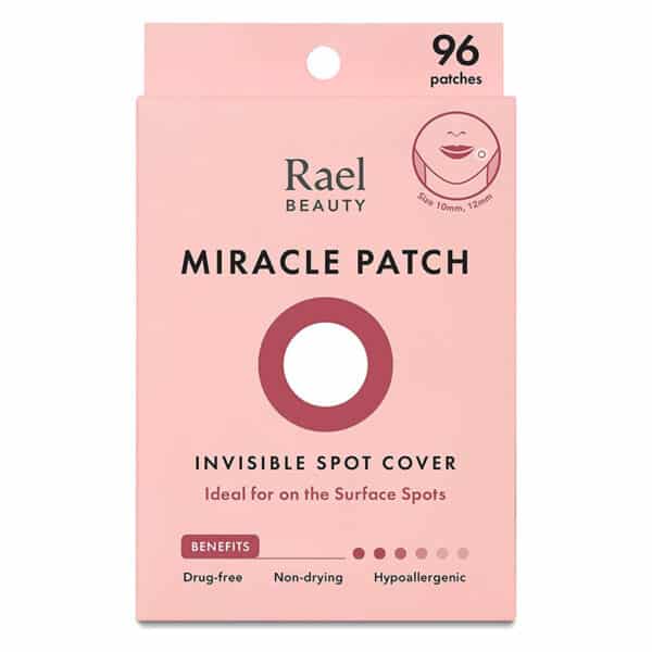 Rael Hydrokolloid Akne Pimple Patch - Unsichtbar, Makelfleck, Hydrokolloid, Hautbehandlung, zwei Grössen (96 count)