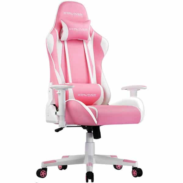 GTPLAYER Gaming Stuhl Bürostuhl Zocker Gamer Ergonomischer Stuhl Einstellbare Armlehne Einteiliger Stahlrahmen Einstellbarer Neigungswinkel