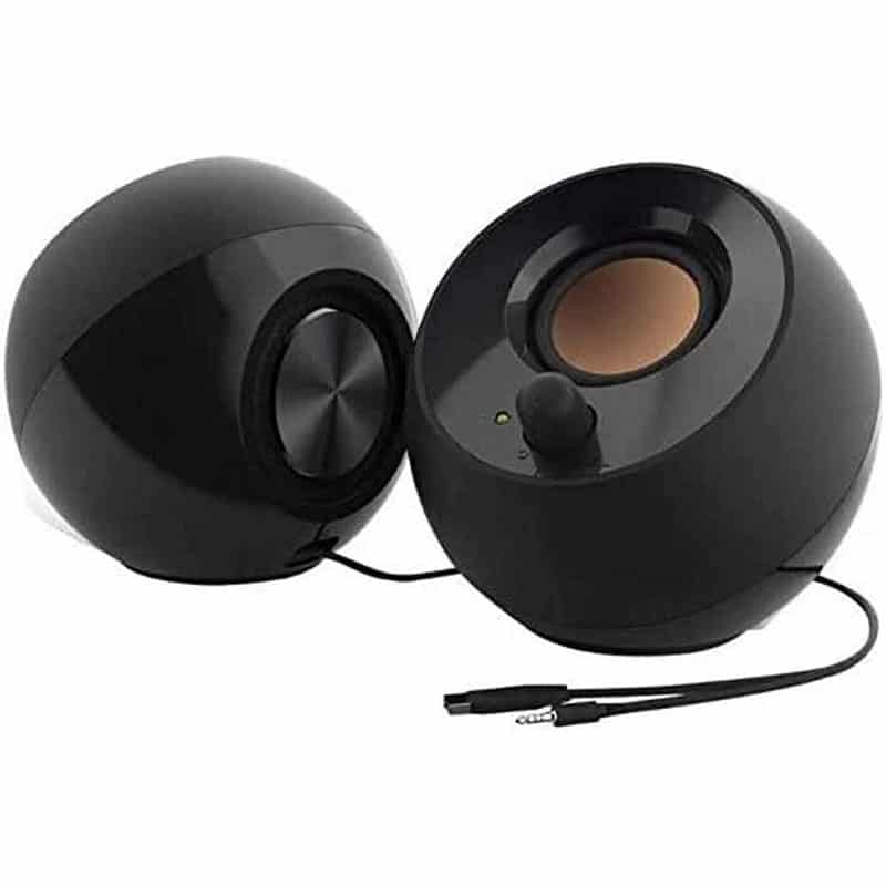 Creative Pebble - 2.0 USB-betriebene Desktop-Lautsprecher Creative Pebble - 2.0 USB-betriebene Desktop-Lautsprecher