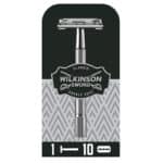 Wilkinson Sword Classic Vintage hochwertiger Rasierhobel inkl. 10 Doppelklingen aus Vollmetall, Für eine besonders exakte und schonende Rasur