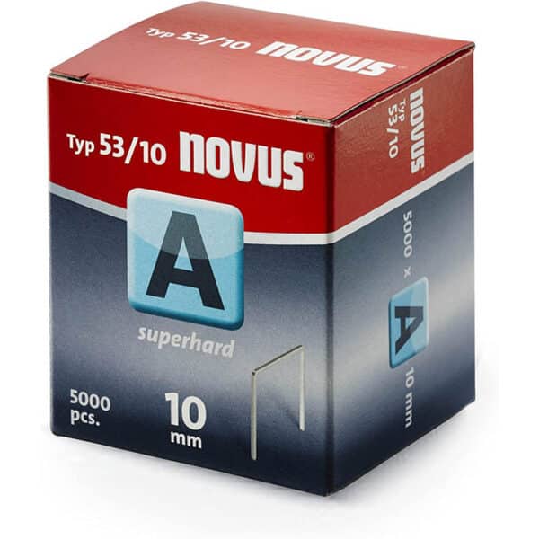 Novus Feindrahtklammern superhart, Sparverpackung, Tacker-Klammern , Heftmittel aus Stahldraht