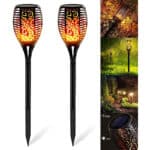 StillCool Solar Flammenlicht, IP65 Wasserdicht Solar Fackel Solarlampe Automatische Ein/Aus für Hinterhöfe, Gärten, Rasen Beleuchtung