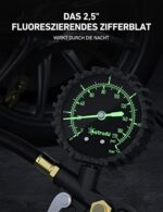 AstroAI 3-IN-1 Reifenfüller mit grossem Leuchtende Zifferblatt Reifenfüll-Messgerät(Manometer-Messbereich 0-12Bar 170 PSI) Reifendruckprüfer Luftdruckprüfer für Autos LKW Wohnwagen Transporter – Bild 2