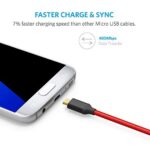 Anker Micro USB High Speed Sync und Ladekabel, rot, 1,8 m Länge, Packung von 2 – Bild 5