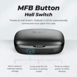 Bluetooth Kopfhörer, Tribit 100 Std. Spielzeit USB C Ladebox Schnellladung Bluetooth 5.0 IPX8 Wasserdicht Touch Sensoren in-Ear Deep Bass Eingebautes Mic Kopfhörer Kabellos, FlyBuds 3 – Bild 6
