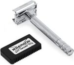 Wilkinson Sword Classic Vintage hochwertiger Rasierhobel inkl. 10 Doppelklingen aus Vollmetall, Für eine besonders exakte und schonende Rasur – Bild 4