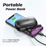 Bluetooth Kopfhörer, Tribit 100 Std. Spielzeit USB C Ladebox Schnellladung Bluetooth 5.0 IPX8 Wasserdicht Touch Sensoren in-Ear Deep Bass Eingebautes Mic Kopfhörer Kabellos, FlyBuds 3 – Bild 3