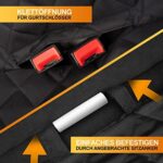 WhizProducts® Basic Hundedecke für Auto Rückbank mit Seitenschutz und Sitzankern, wasserdichte Auto Hundedecke Rücksitz für Reise & Transport für Hunde, Robuste Hundematte für die Auto Rücksitzbank – Bild 5